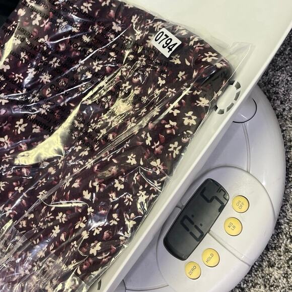 Abercrombie & Fitch Linen Dainty Floral Mini Shift Dress, Women’s M Purple Beach - Picture 10 of 10